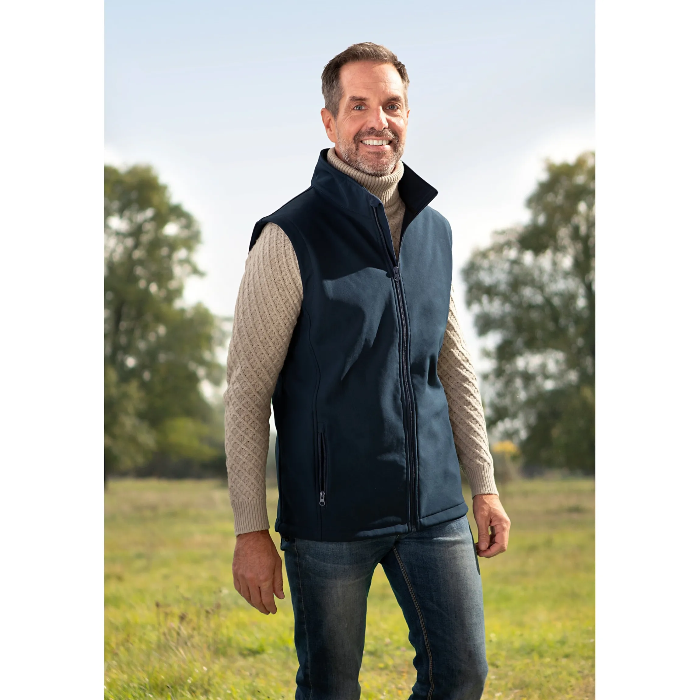 Softshell-Weste Herren