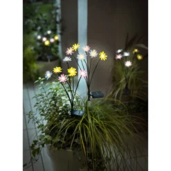 Solar-Gartenstecker „kunterbunte Blumenwelt“, 1 Stück