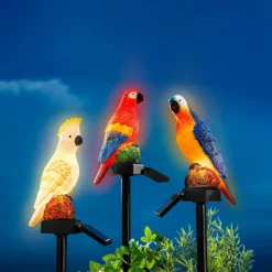 Solar-Gartenstecker "Vogel-Parade" Papagei Ludwig