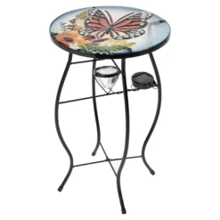 Solar-LED-Beistelltisch „Schmetterling“