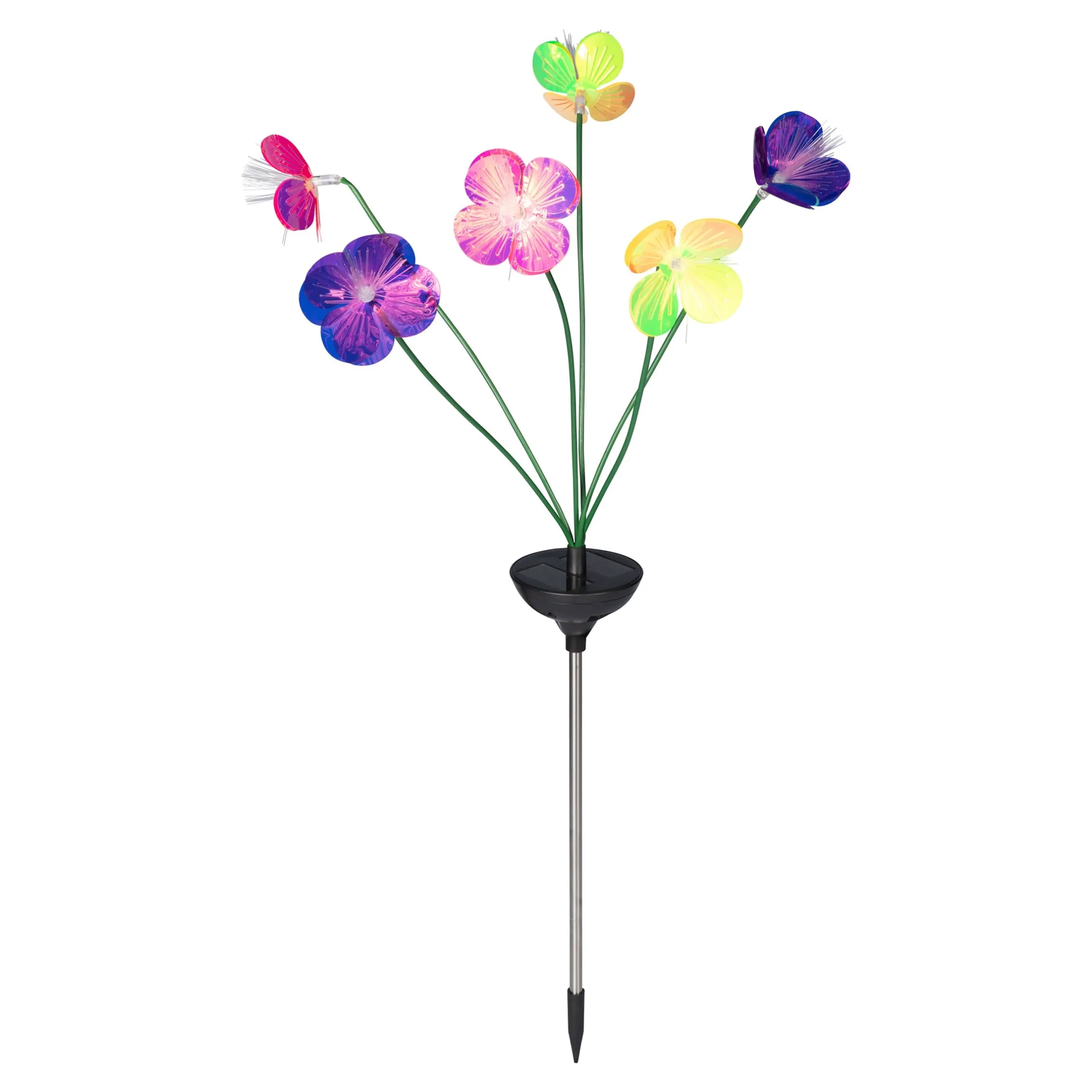 Solar-LED-Gartenstecker "Blume Solithia"