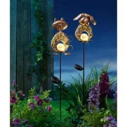 Solar-LED-Gartenstecker Hund Bodo