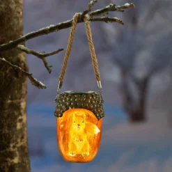 Solar-LED-Hängeleuchte „Eichhörnchen Frido“