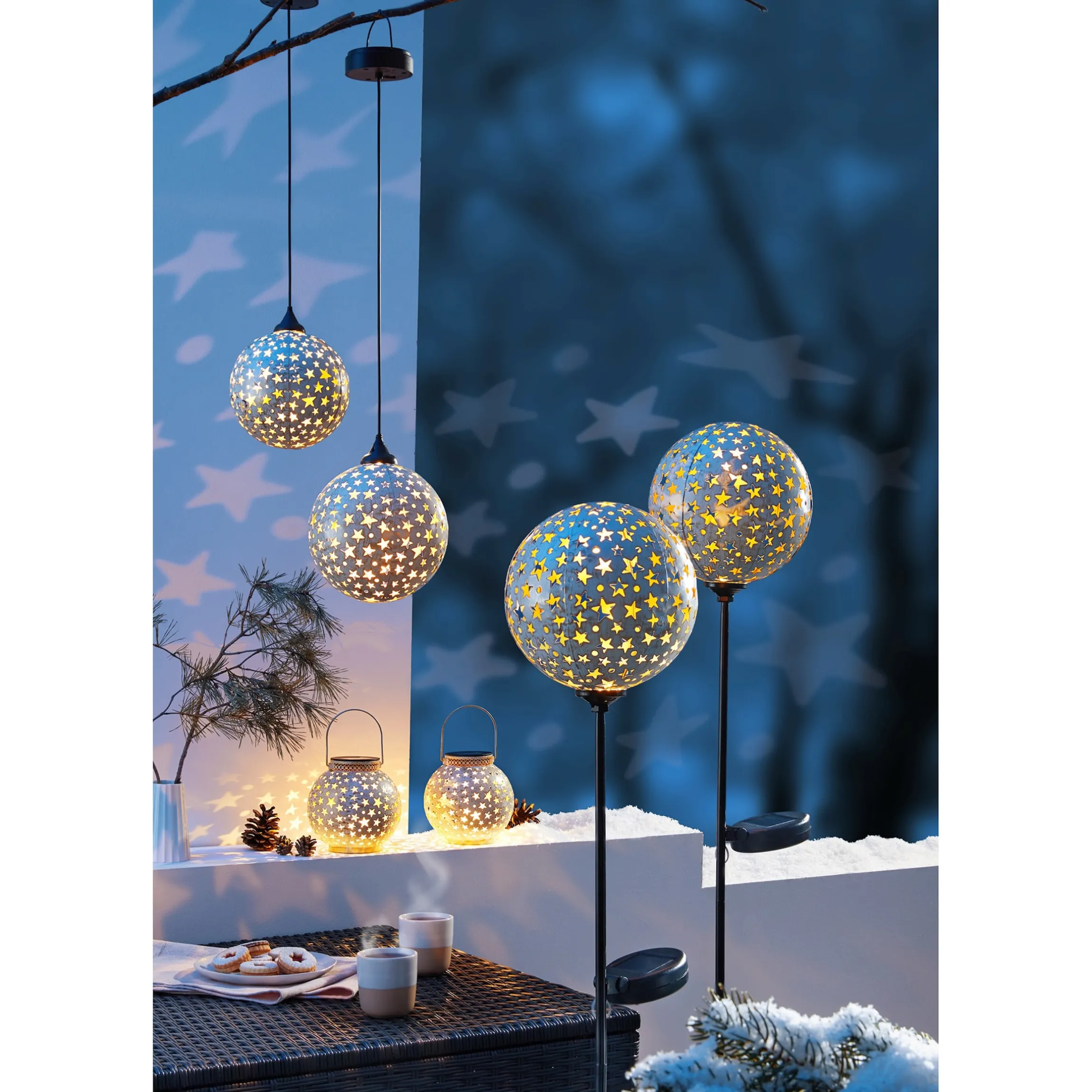 Solar-LED-Hängeleuchte „Sternenzauber“