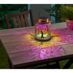 Solar-LED-Laterne „Lebensbaum“