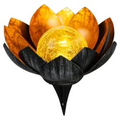 Solar-Lotusblume gold