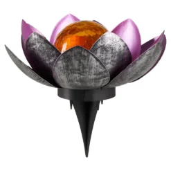 Solar-Lotusblume lila
