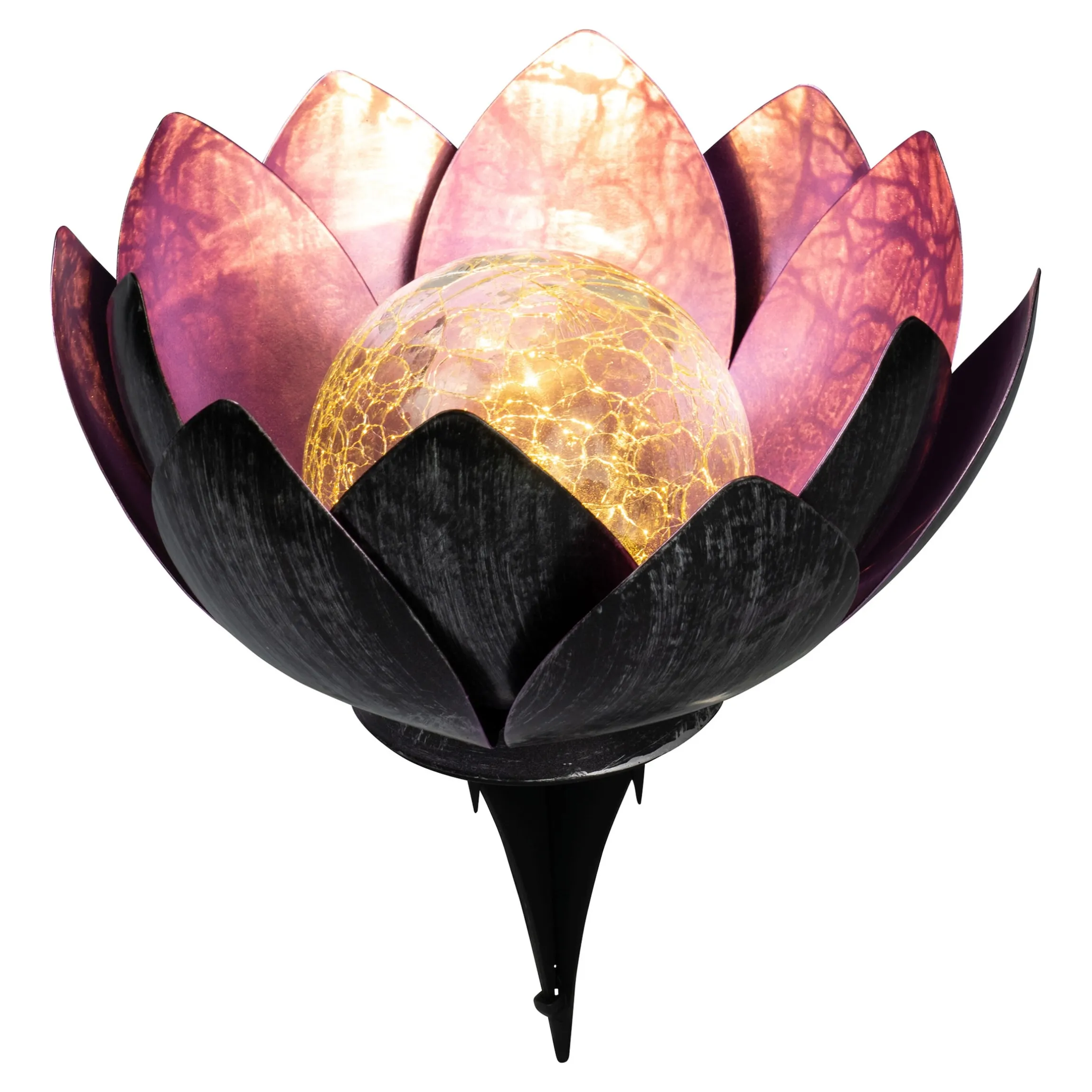 Solar-Lotusblume lila
