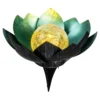Solar-Lotusblume türkis