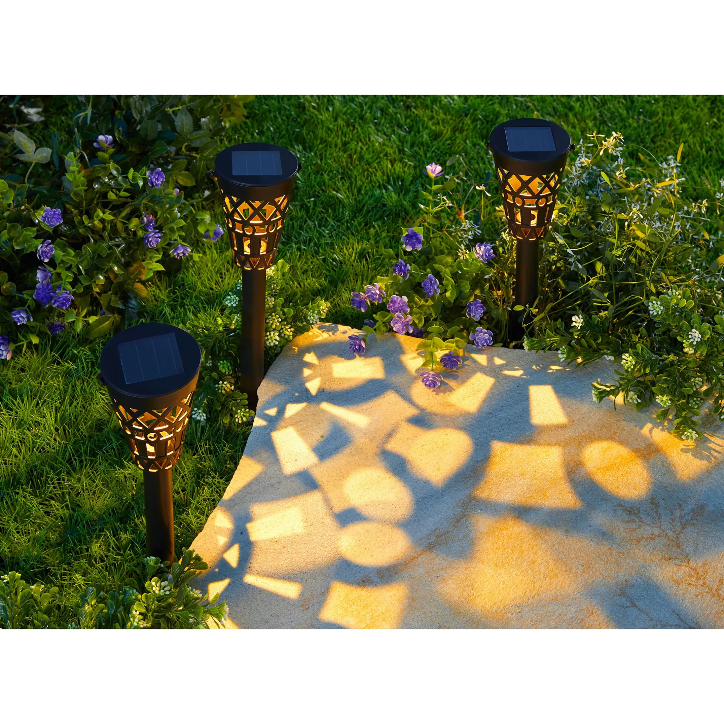 Solar-Schattenlampe "3 in 1", 6 Stück
