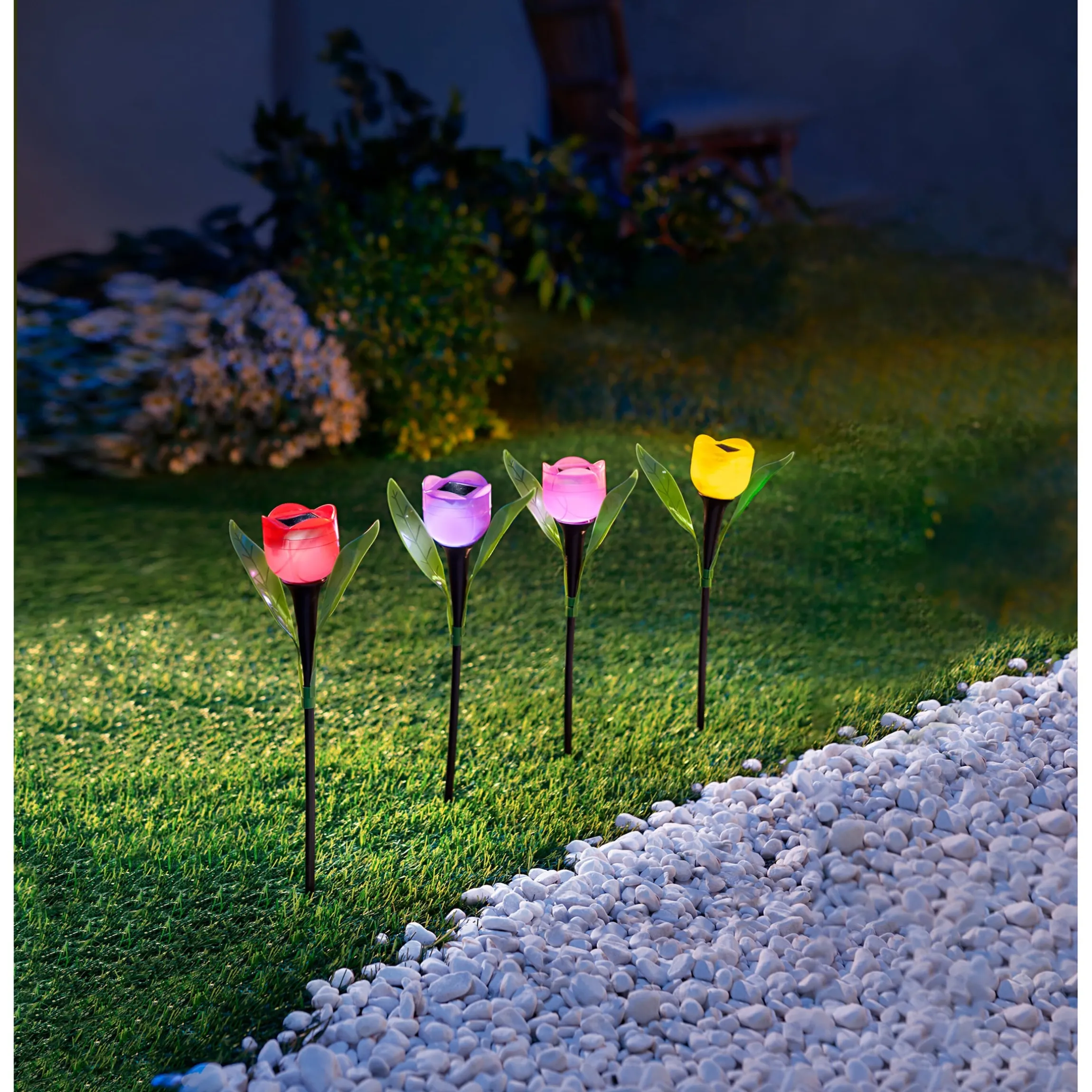Solar-Tulpen "Kunterbunt", 6 Stück