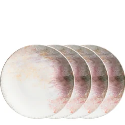 Speiseteller-Set, Steinzeug Aquarellia