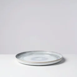 Speiseteller-Set, Steinzeug TIEFER SEE Grau / Weiß