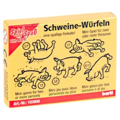 Spiel "Schweine-Würfeln"