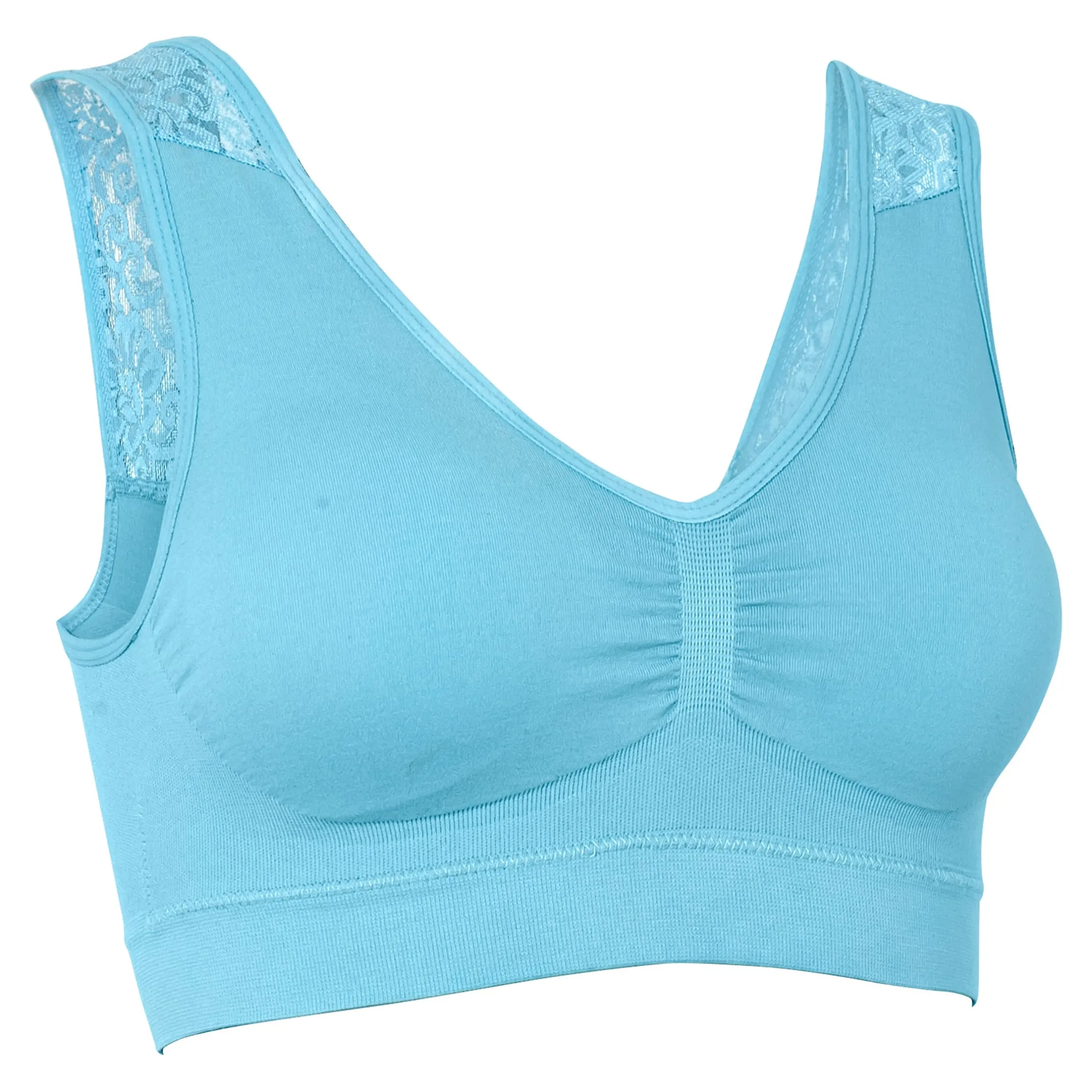 Spitzen-Soft-BH hellblau