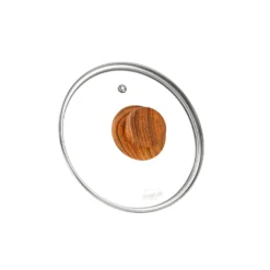 STONELINE Back to Nature Glasdeckel 18 cm | Holzoptik