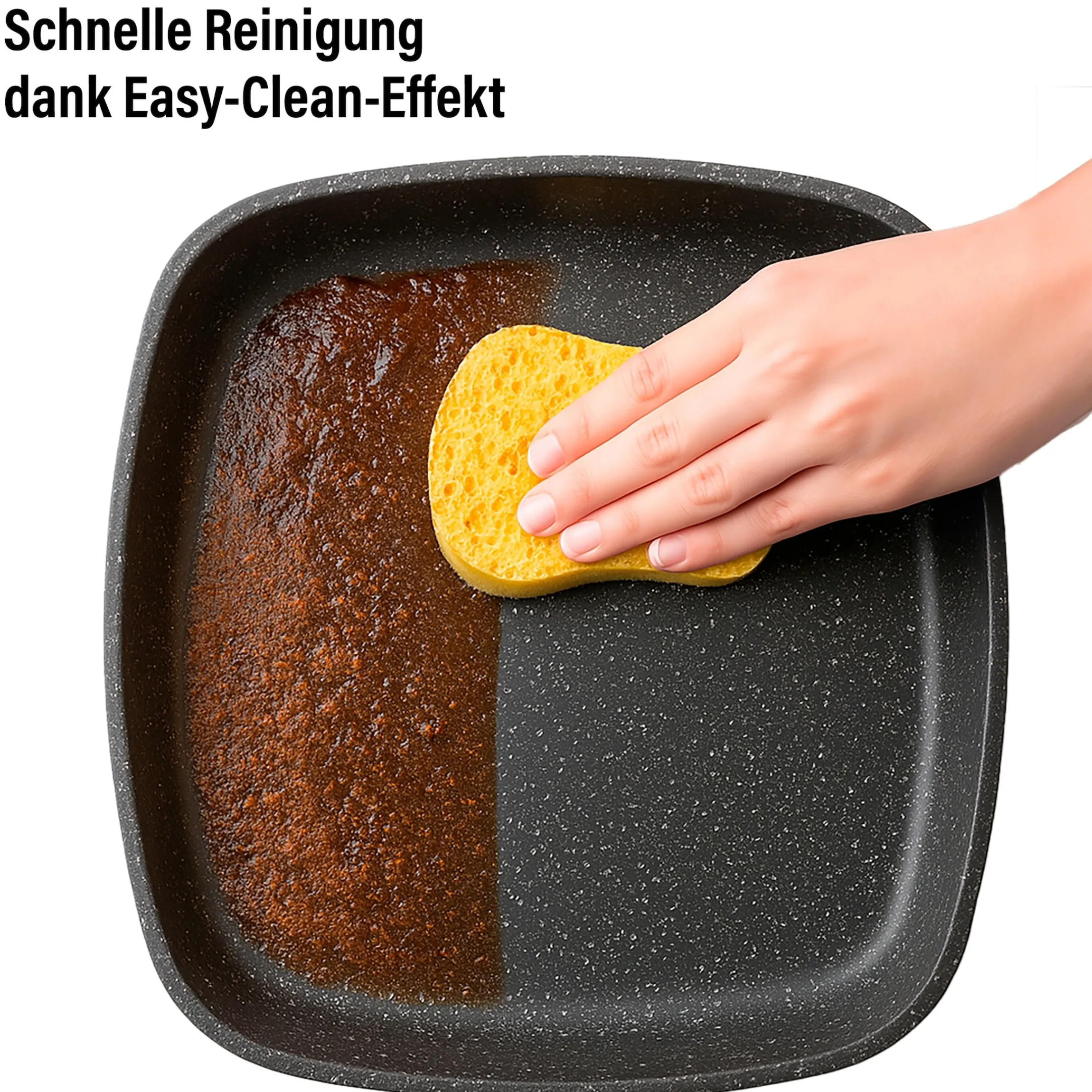 STONELINE Back to Nature Grillpfanne 16 cm | ohne Deckel - Holzoptik