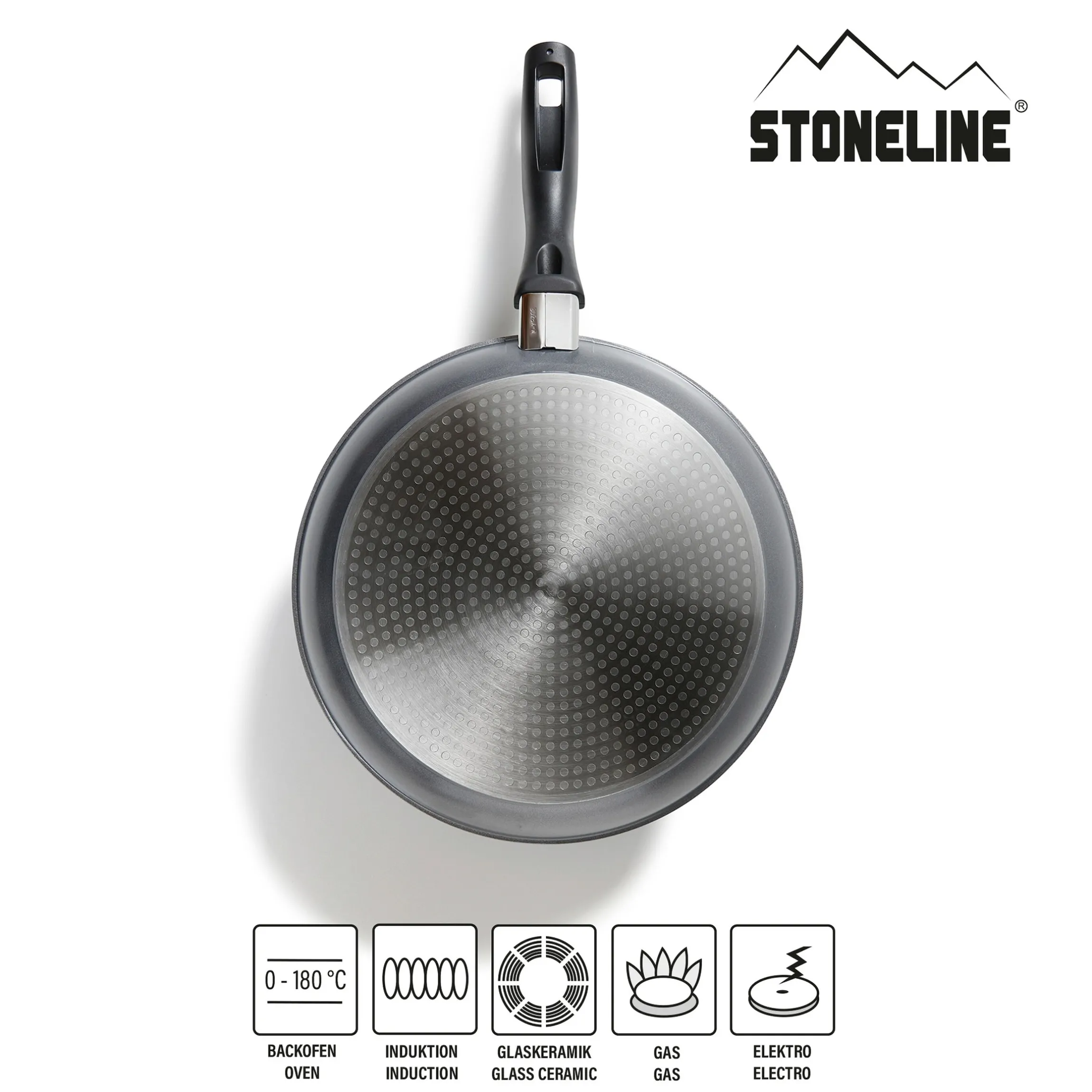 STONELINE Bratpfanne 26 cm | mit Deckel