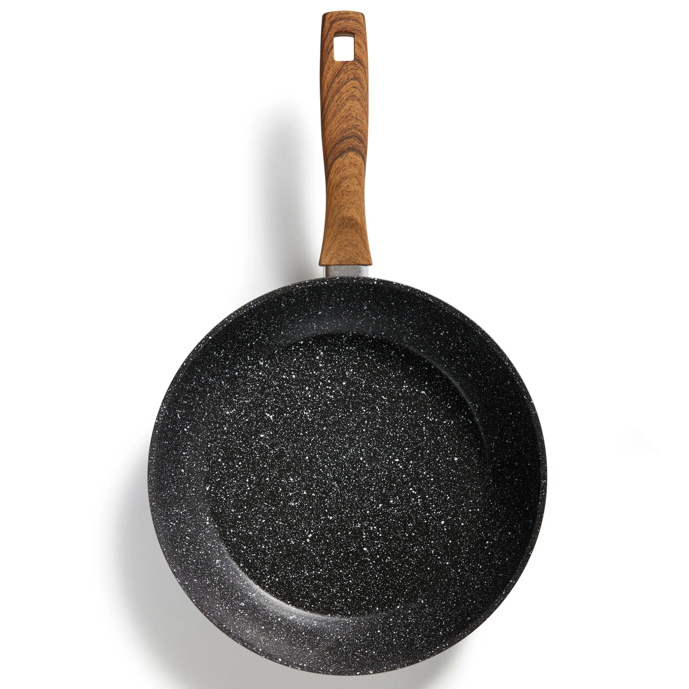 STONELINE Bratpfanne 28 cm | ohne Deckel - Holzoptik