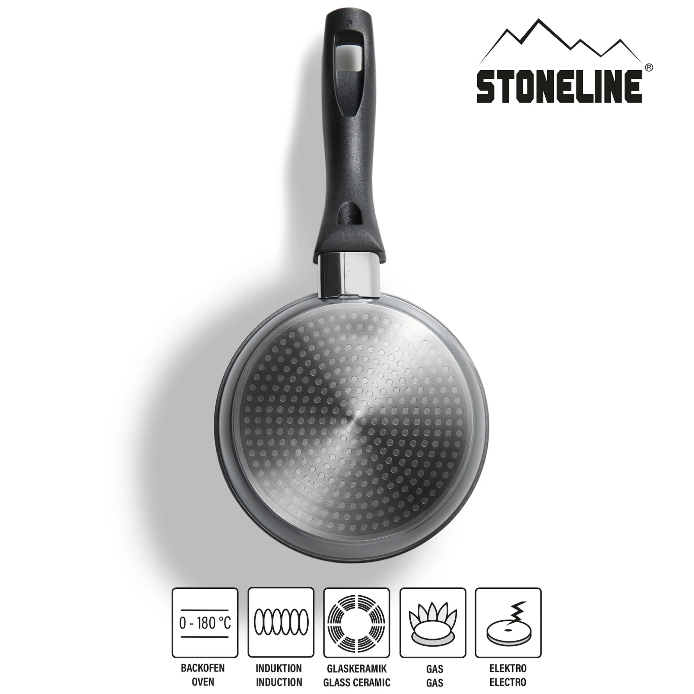 STONELINE Bratpfanne 16 cm | ohne Deckel - Schwarz