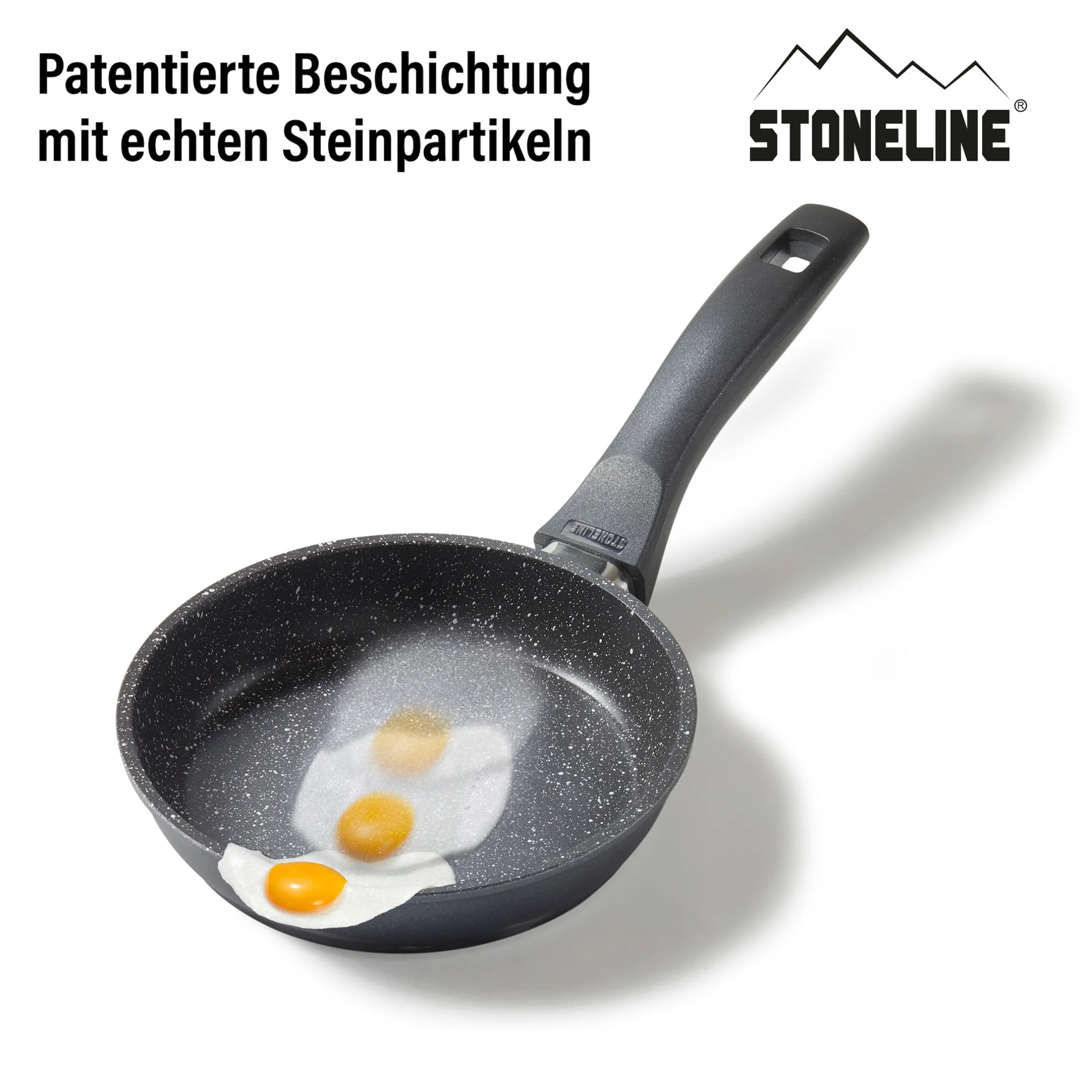 STONELINE Bratpfanne 16 cm | ohne Deckel - Schwarz