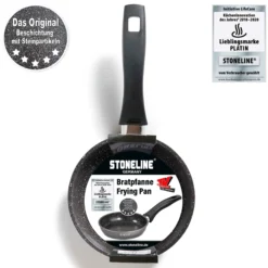 STONELINE Bratpfanne 16 cm | ohne Deckel - Schwarz