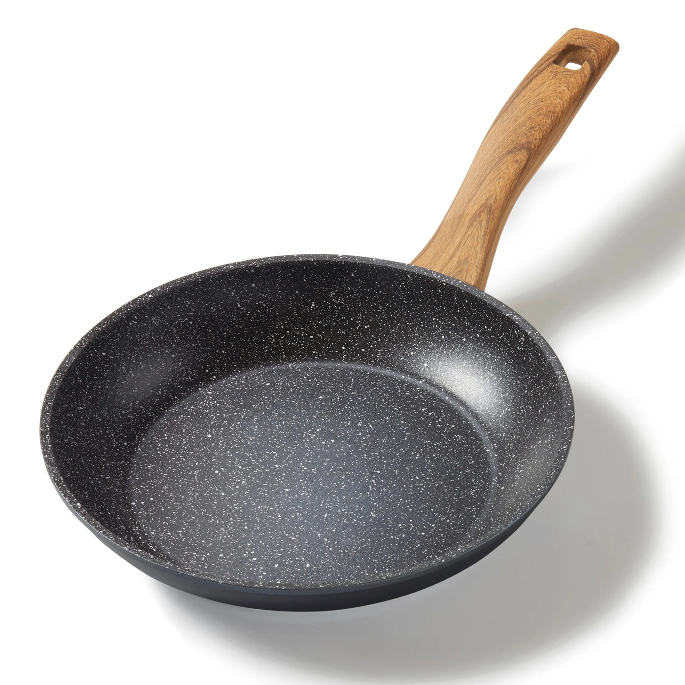 STONELINE Bratpfanne 24 cm | ohne Deckel - Holzoptik
