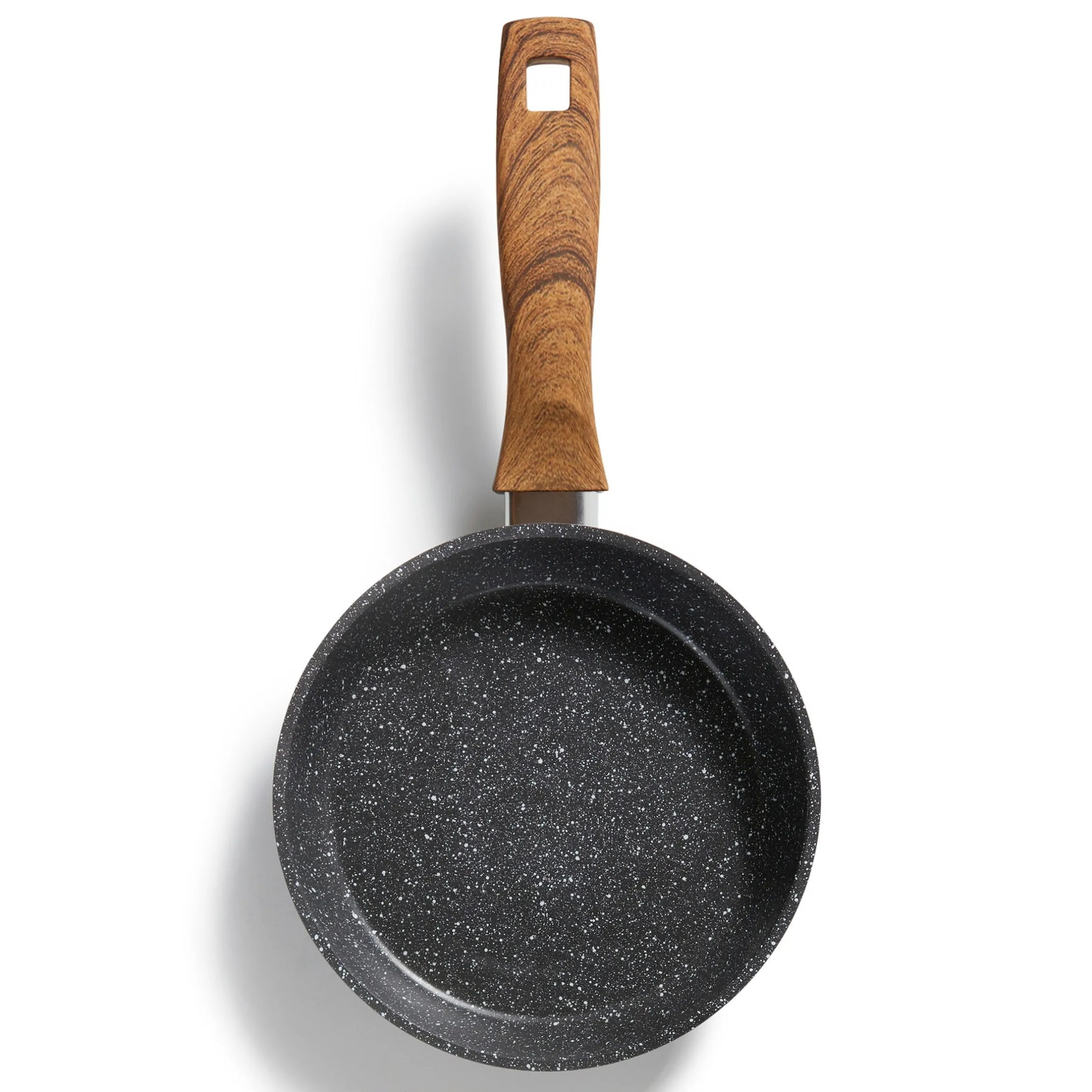 STONELINE Bratpfanne 18 cm | ohne Deckel - Holzoptik