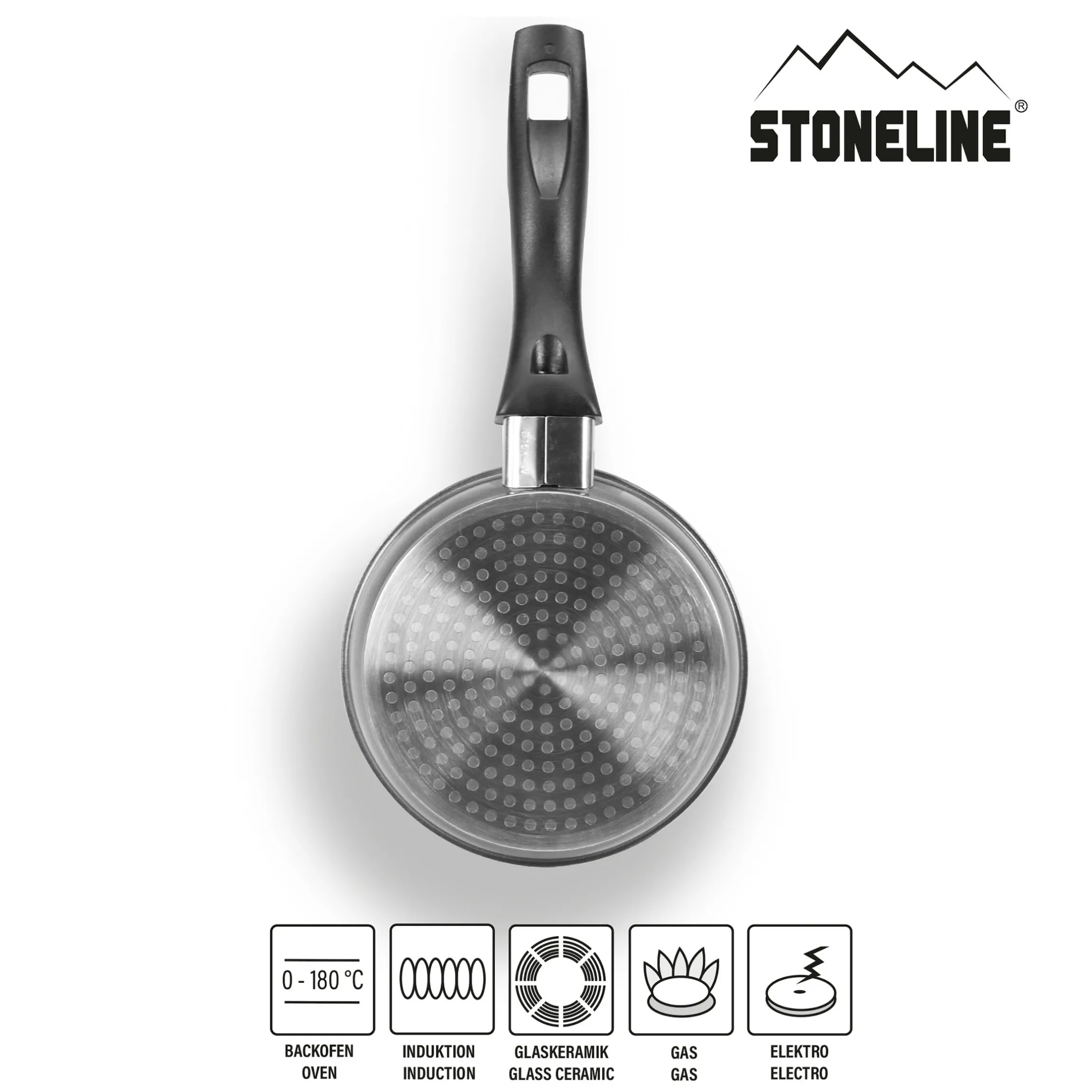 STONELINE Bratpfanne 14 cm | ohne Deckel - Schwarz