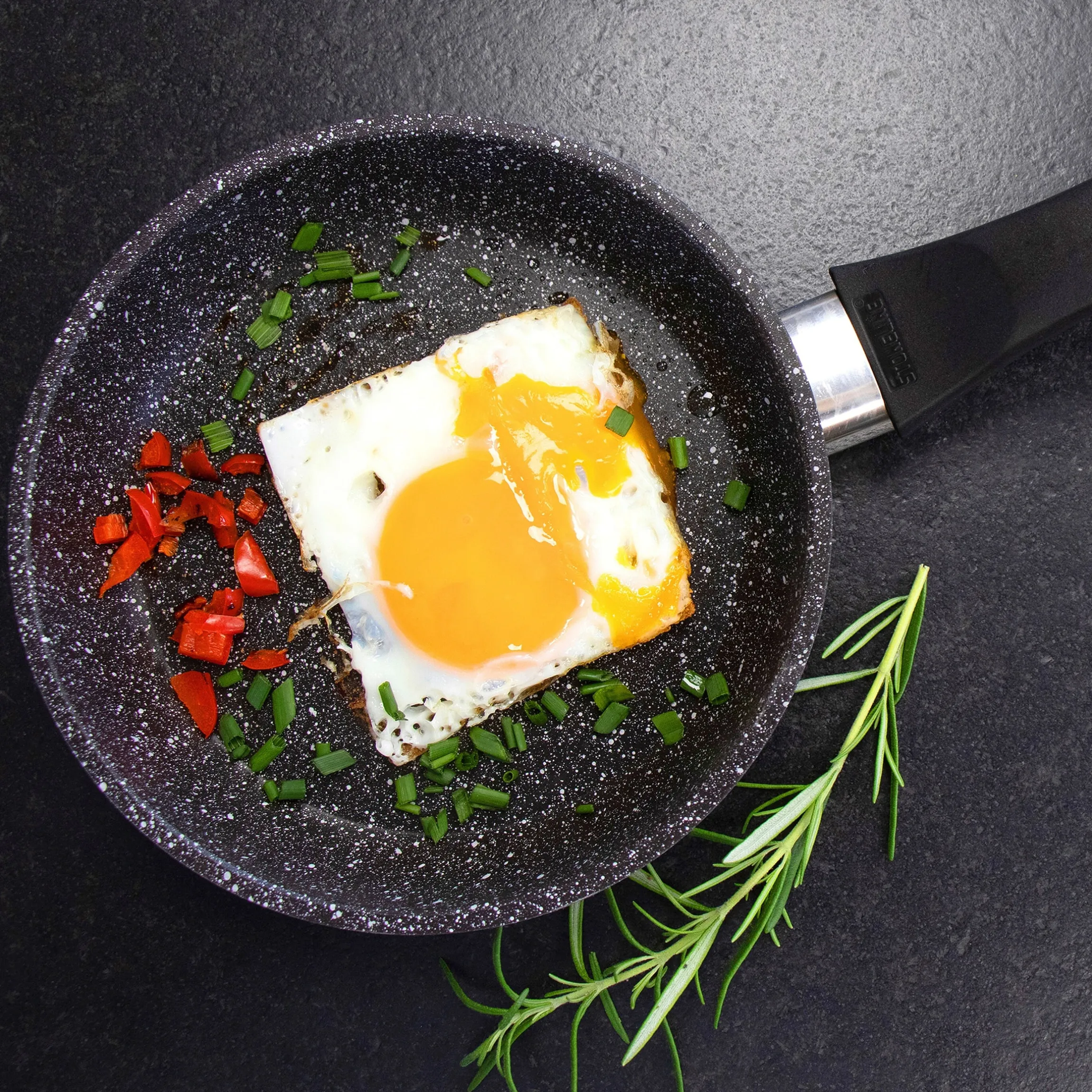 STONELINE Bratpfanne 14 cm | ohne Deckel - Schwarz