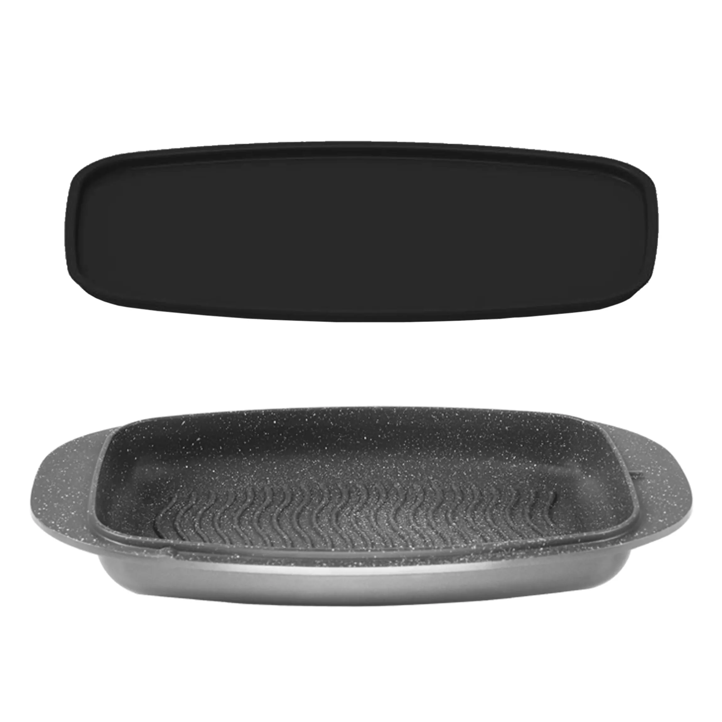 STONELINE Bräter und Back Set 5-teilig 39x22 cm | mit Deckeln