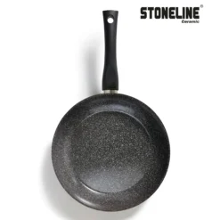 STONELINE CERAMIC Keramik Bratpfanne 24 cm | mit Deckel