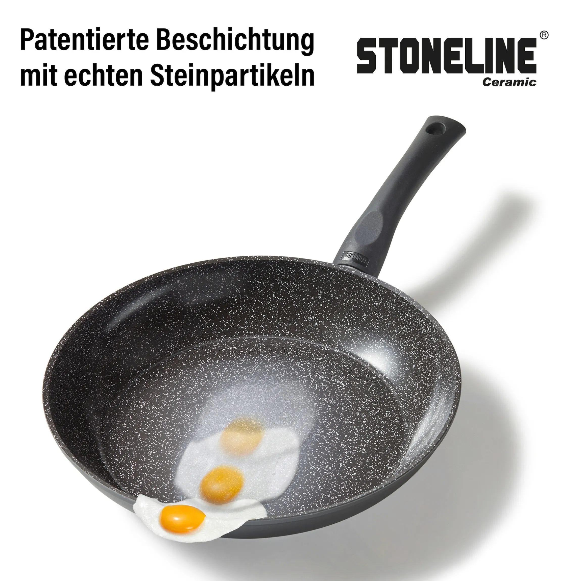 STONELINE CERAMIC Keramik Kochgeschirr-Set 16-teilig 18/20/24/28 | mit Deckeln