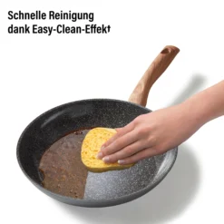 STONELINE CERAMIC Keramik Kochgeschirr-Set 14-teilig | mit Deckeln - Holzoptik