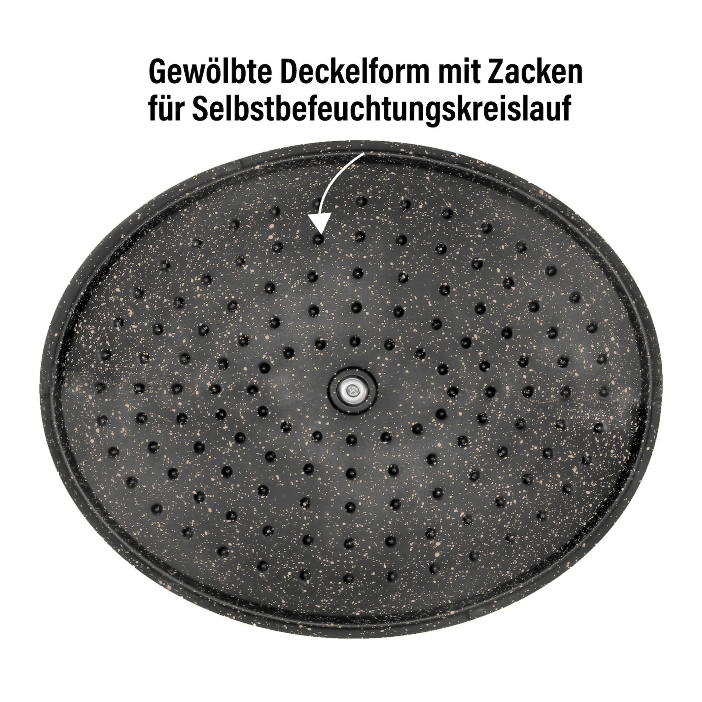 STONELINE Cocotte Bräter Oval 32x25 cm Roségold | mit Deckel