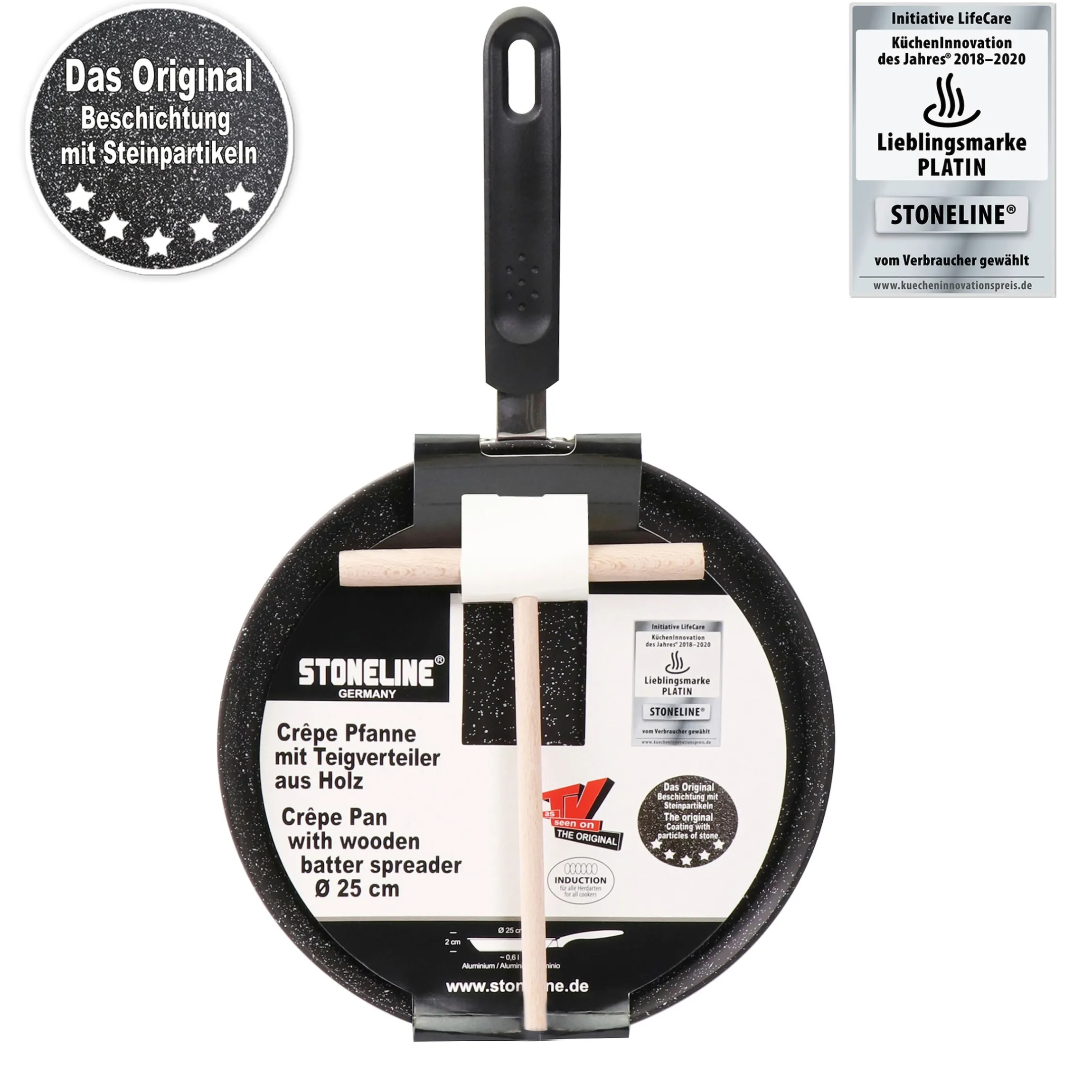 STONELINE Crepe Pfanne 25 cm | Genietet