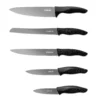 STONELINE Edelstahl Messer Set 5-teilig mit Messerblock | Schwarz