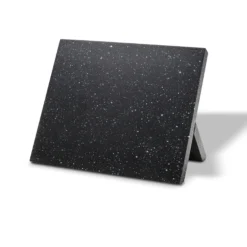 STONELINE Edelstahl Messer Set 5-teilig mit Messerblock | Schwarz