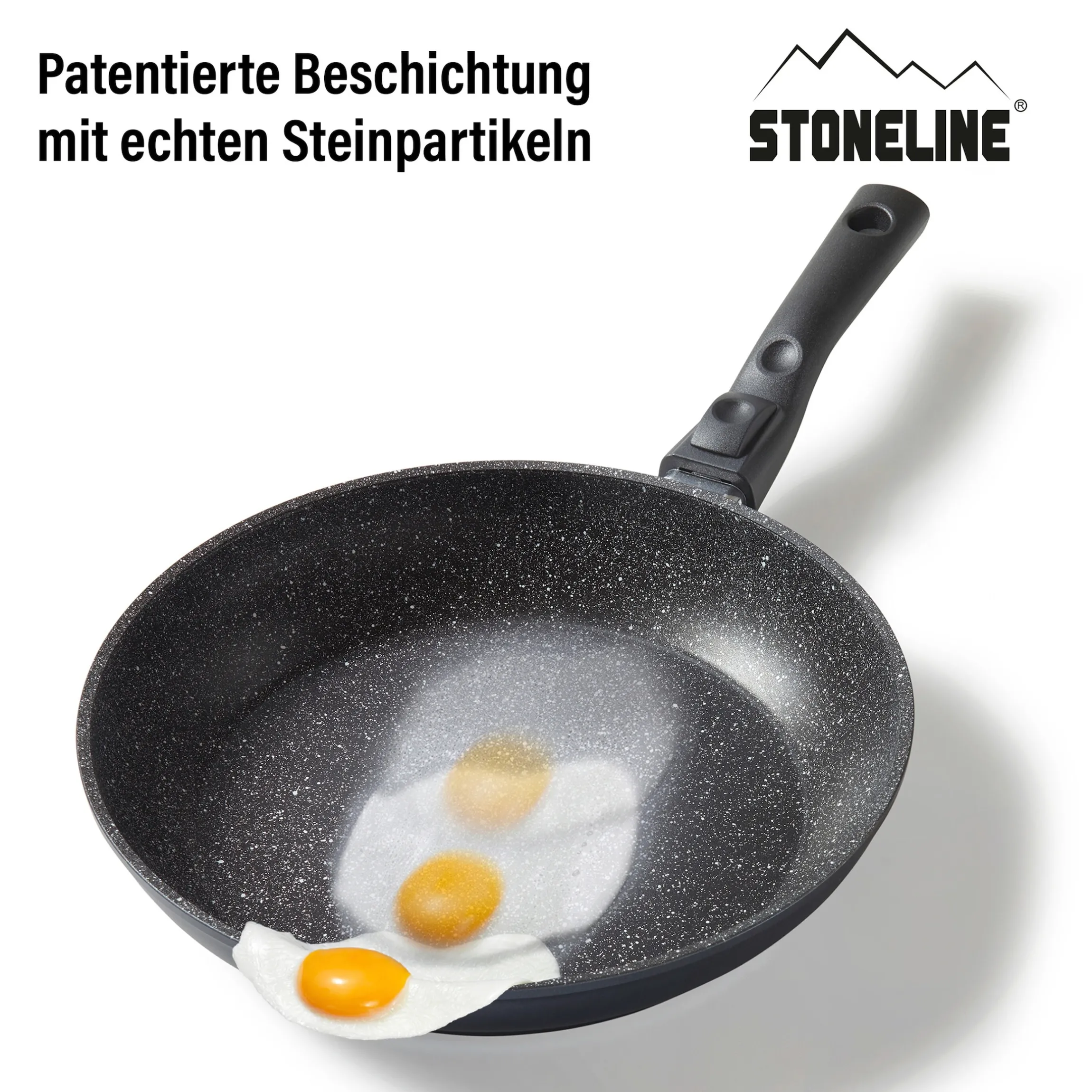 STONELINE Flex Schmorpfanne 28 cm mit abnehmbarem Griff | ohne Deckel