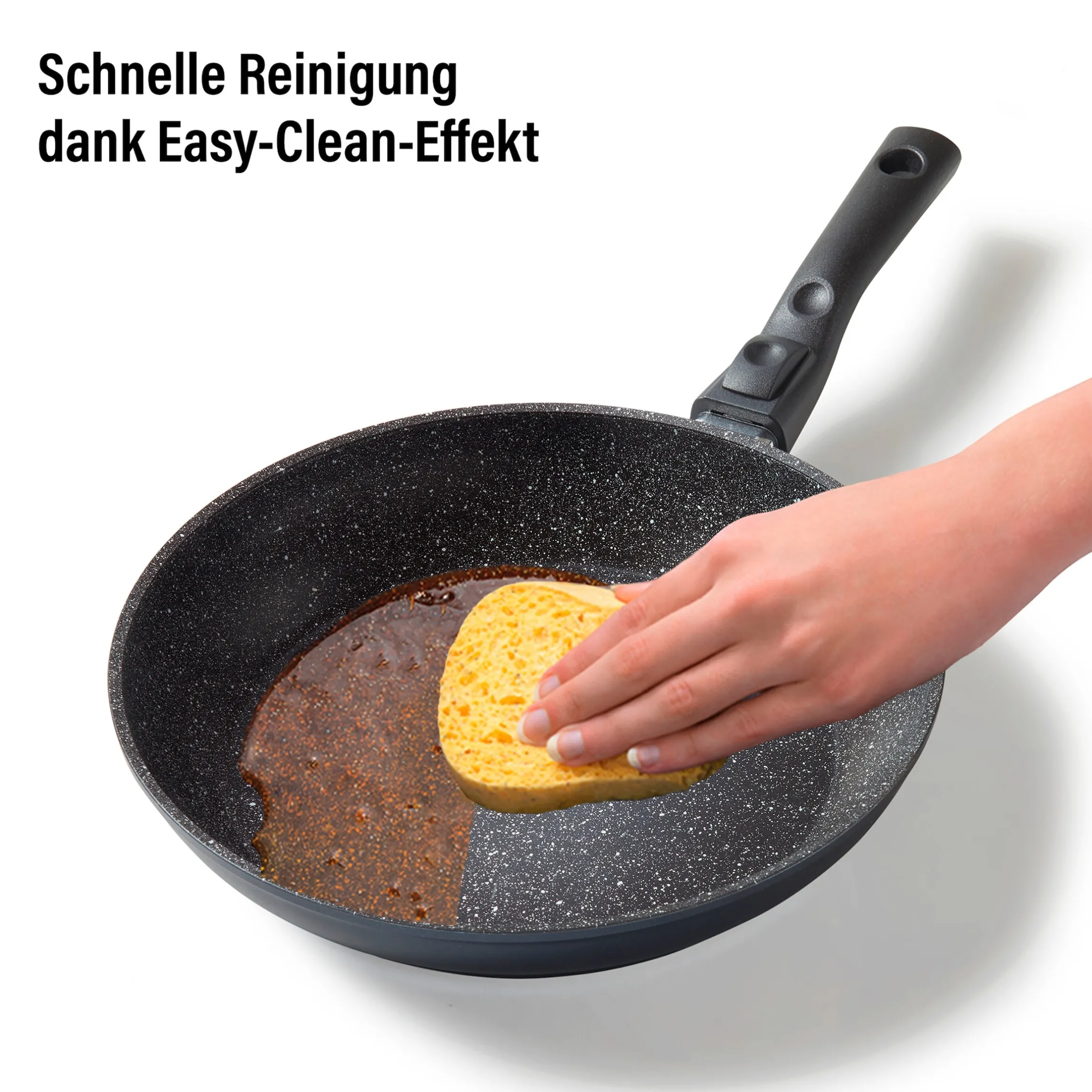 STONELINE Flex Schmorpfanne 24 cm mit abnehmbarem Griff | ohne Deckel