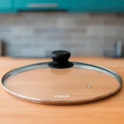 STONELINE Glasdeckel 26 cm | Schwarz
