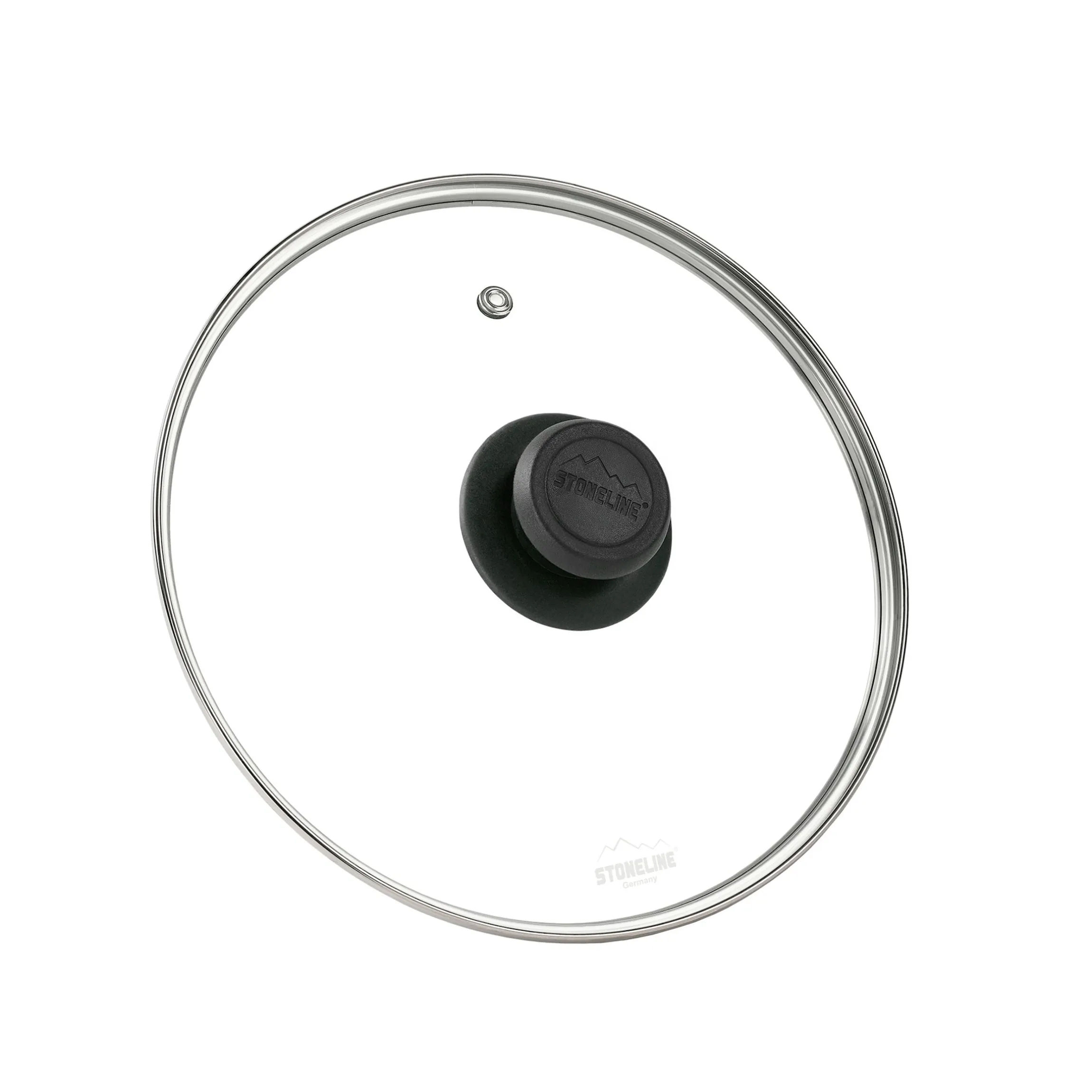STONELINE Glasdeckel 24 cm | Schwarz