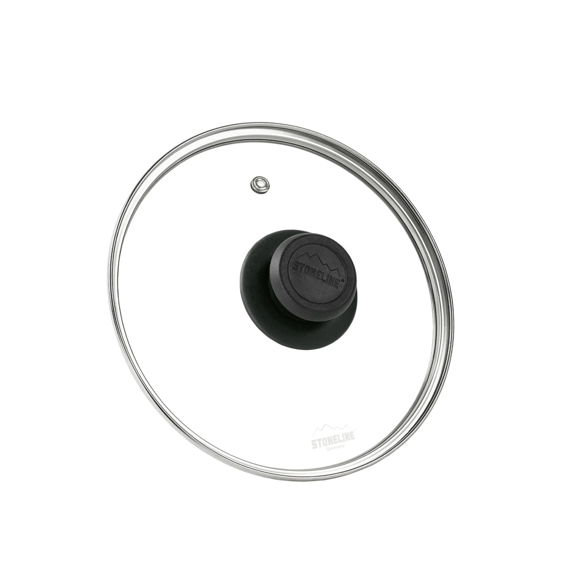 STONELINE Glasdeckel 20 cm | Schwarz