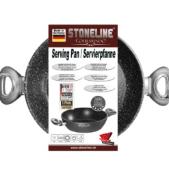 STONELINE Gourmundo Servierpfanne 24 cm | Grau