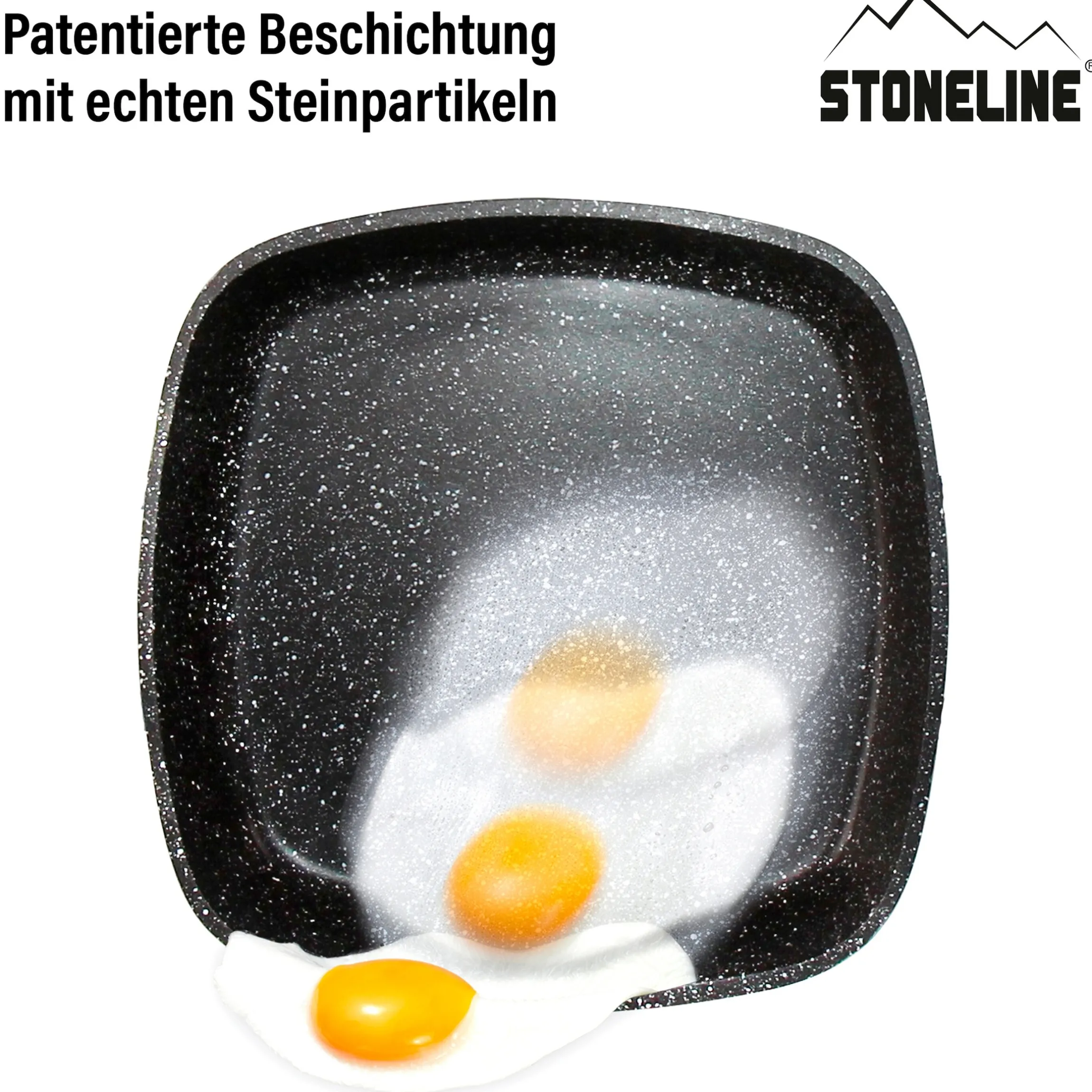 STONELINE Grillpfanne 16 cm | ohne Deckel - Schwarz