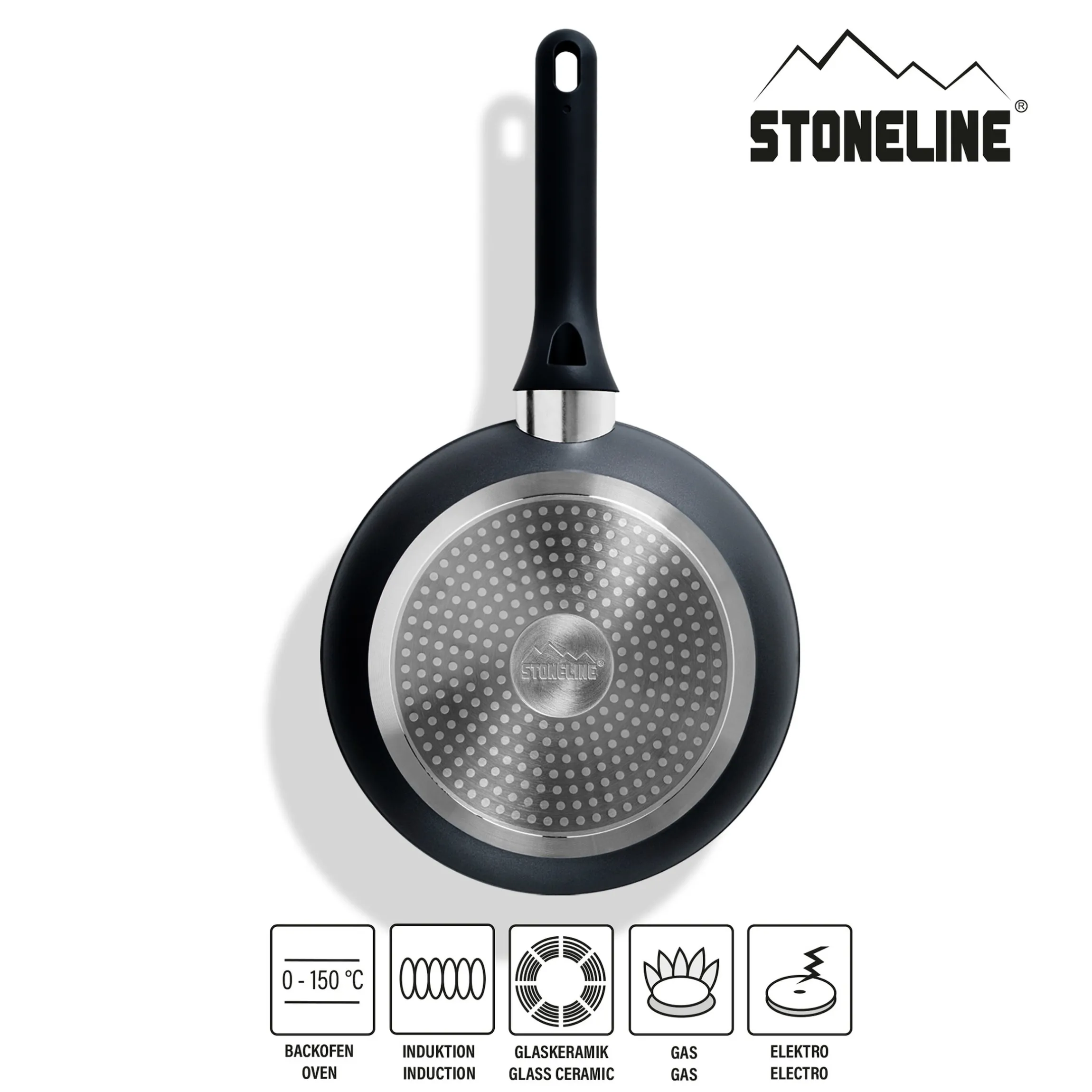 STONELINE Kochgeschirr-Set 11-teilig 18/20/24 Roségold | mit Deckeln