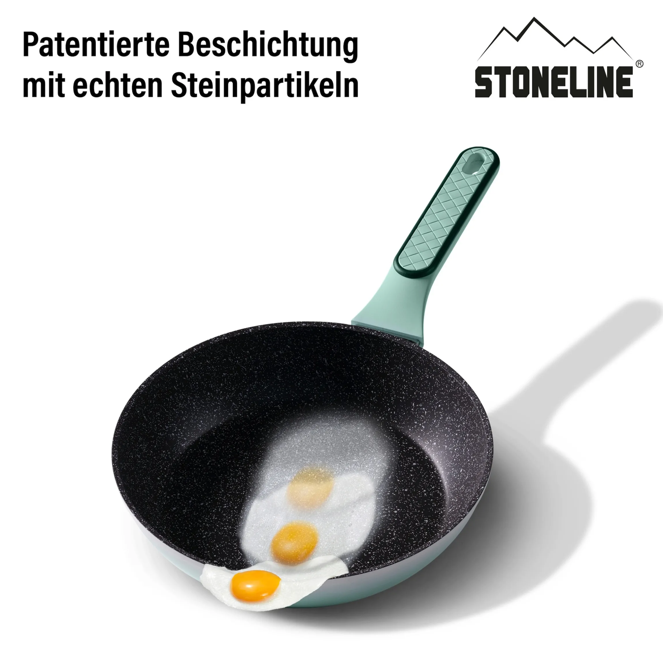 STONELINE Kochgeschirr-Set 11-teilig 18/20/24 Mint | mit Deckeln