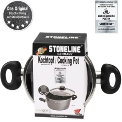 STONELINE Kochtopf 18 cm | mit Deckel