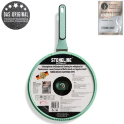 STONELINE Schmorpfanne 28 cm Mint | mit Deckel