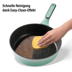 STONELINE Schmorpfanne 28 cm Mint | mit Deckel